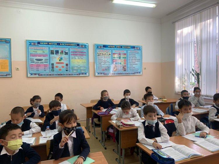 📚Алматы қаласы, Медеу ауданы №163 мектеп-лицейінде  Республикалық Жалпыадамзаттық құндылықтар күнінен орай орай «Жалпыадамзаттық құндылықтар-бақытты